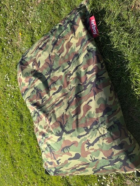 Grote Fat Boy zitzak camouflage print, Ophalen of Verzenden, Zo goed als nieuw, Overige kleuren, Zitzak