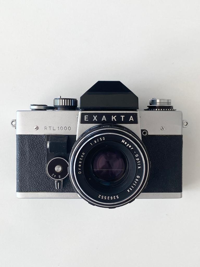 Analoge SLR camera Pentacon Exakta RTL 1000 + lens, Ophalen of Verzenden, Gebruikt, Spiegelreflex, Overige Merken