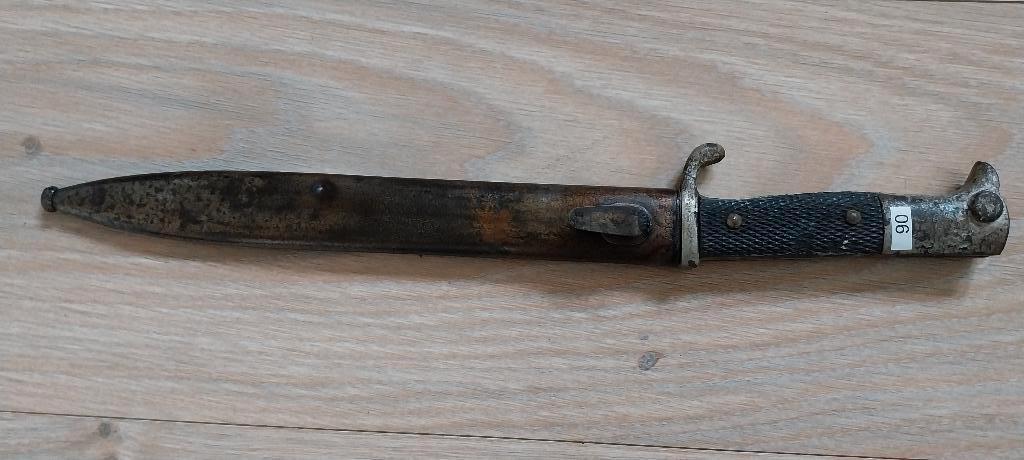 Te koop: WO2 Duitse K98 parade bajonet compleet met schede., Verzamelen, Verzenden, Landmacht, Duitsland, Mes of Dolk