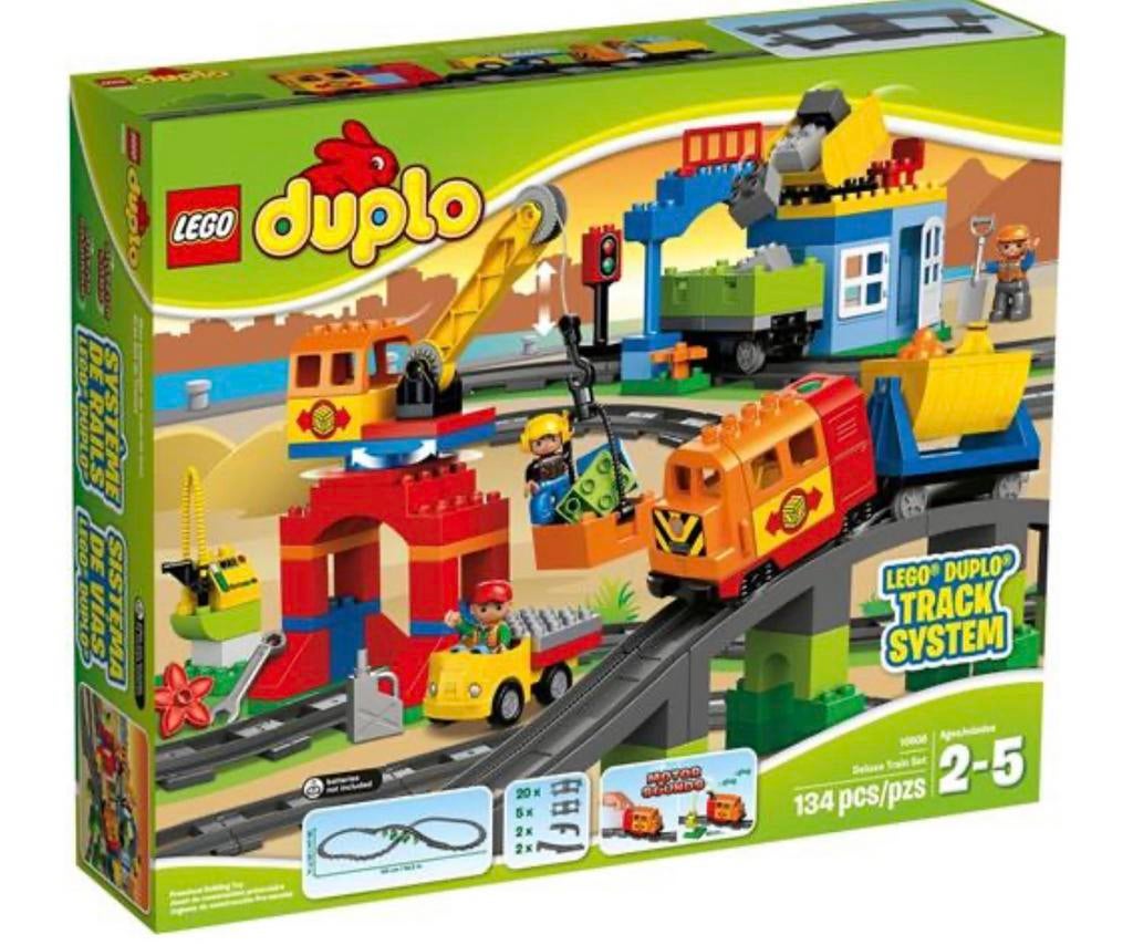 Lego duplo 10508 deluxe train set Complete, Kinderen en Baby's, Speelgoed | Duplo en Lego, Ophalen of Verzenden, Zo goed als nieuw