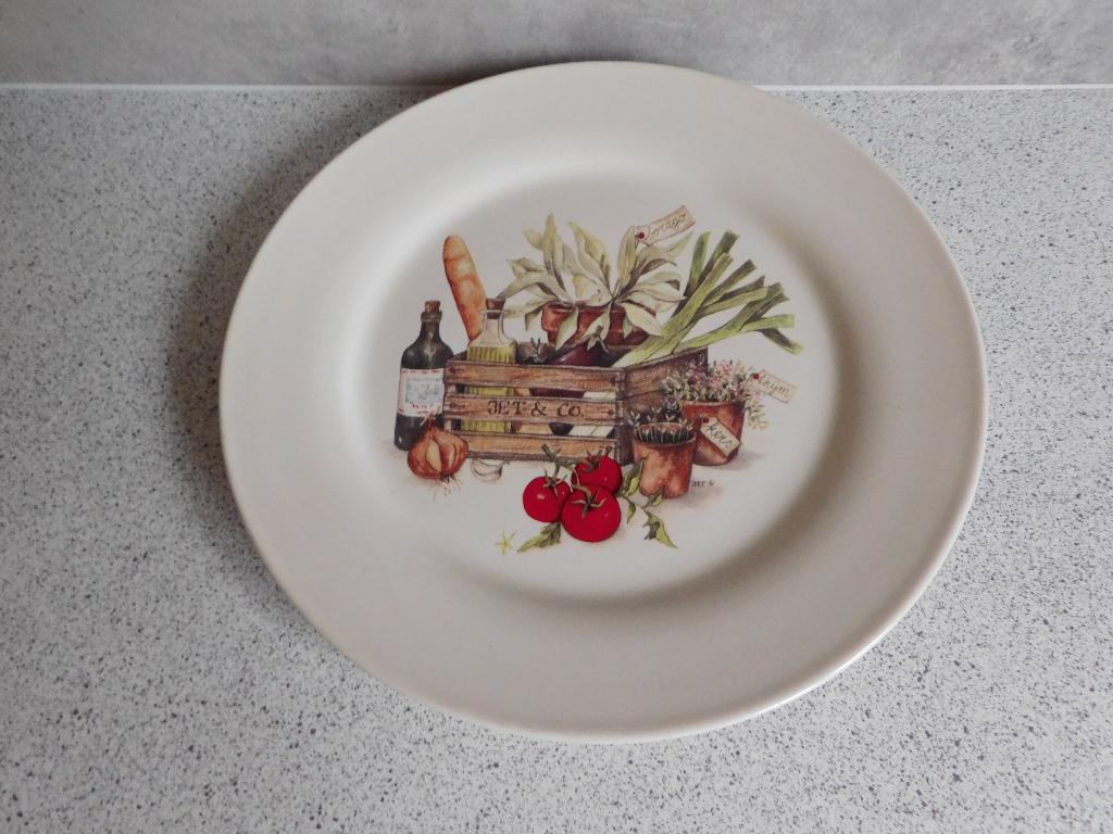 Bord 24 cm. Herb Garden Kruidentuin JET by ter Steege, Ophalen of Verzenden, Zo goed als nieuw, Bord(en), Overige stijlen