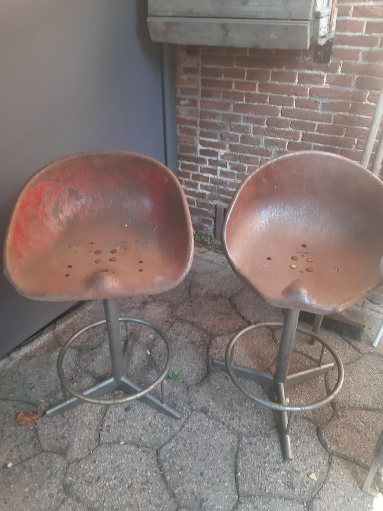 barkrukken, 2 krukken, Ophalen, In hoogte verstelbaar, 60 tot 90 cm