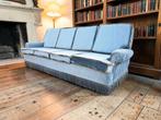 vintage XL hemelsblauwe zetel / canapé / bank met franjes, Ophalen