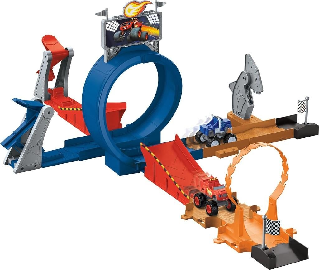 Blaze en de Monsterwielen racebaan COMPLEET, Ophalen, Zo goed als nieuw