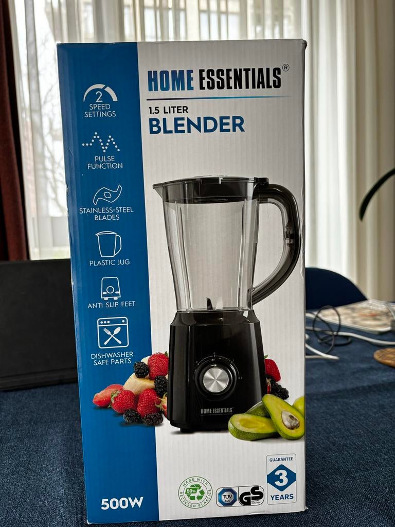 Home Essentials blender nieuw in doos, Witgoed en Apparatuur, Blenders, Ophalen of Verzenden, Nieuw, Blender