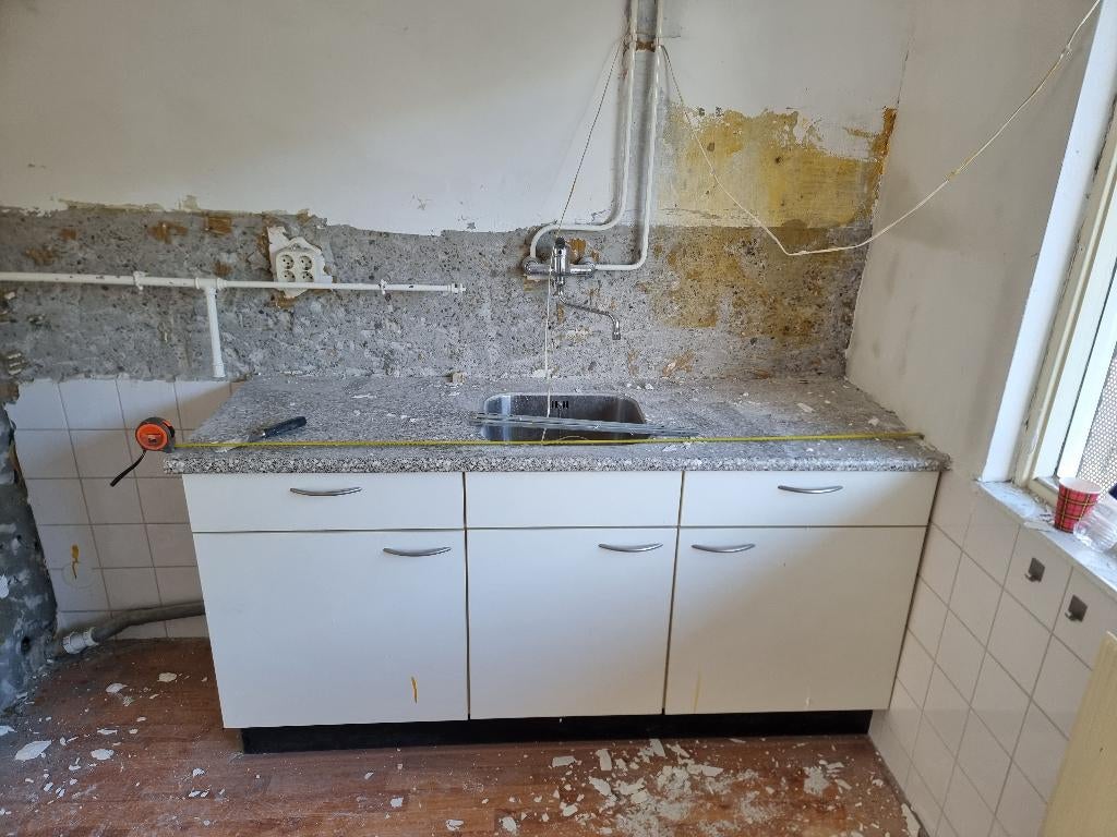 Gratis keuken, Ophalen, Gebruikt, Wit, Enkelwandige keuken