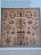 Borduurpatroon merklap Amsterdam uit 1821, Hobby en Vrije tijd, Borduren en Borduurmachines, Ophalen of Verzenden, Nieuw, Patroon