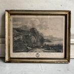 Sale bois doré lijstje met gravure *tres belle*, Verzenden
