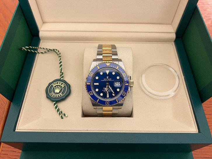 ROLEX SUBMARINER 126613LB Sunburst / Bluesy, Sieraden, Tassen en Uiterlijk, Horloges | Heren, Nieuw, Polshorloge, Rolex, Staal
