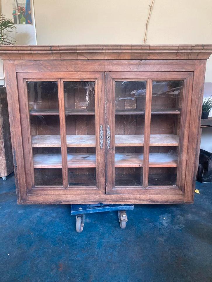 Vitrinekast, buffetkast, Huis en Inrichting, Kasten | Vitrinekasten, Gebruikt, 100 tot 150 cm, 100 tot 150 cm, 25 tot 50 cm, Met lade(s)