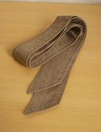 Kakigroene stoffen platte riem ceintuur, Kleding | Dames, Riemen en Ceinturen, Losse buckle of gesp, Overige kleuren, 100 cm of meer