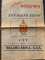 Jubileum Nieuws Wilhelmina SSS Zutphen 1936-1986, Ophalen of Verzenden, Overige typen