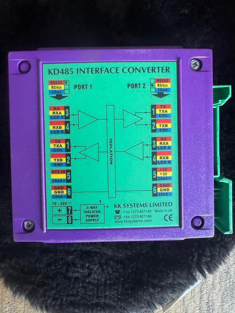 KD485 Interface Converter RS232 / RS485 / RS422, Ophalen of Verzenden, Gebruikt
