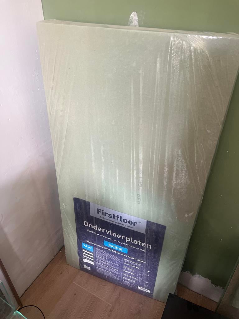 Ondervloerplaten Isoline 7,2m2, Huis en Inrichting, Stoffering | Vloerbedekking, Ophalen, Overige typen, Nieuw, Minder dan 10 m²