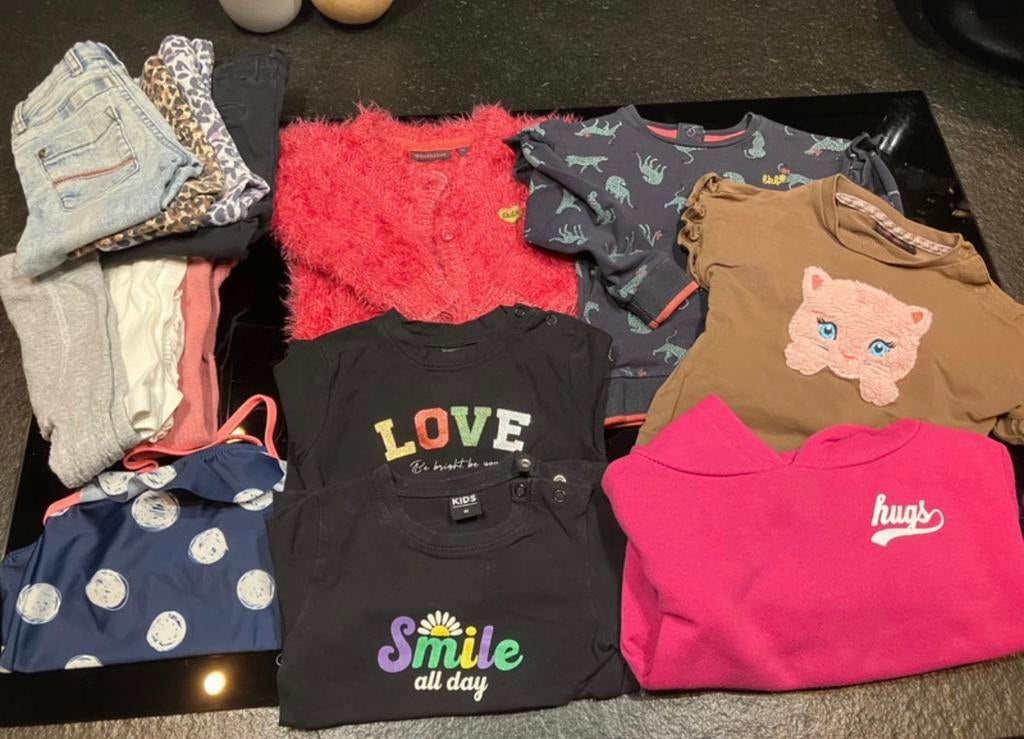 Pakket meisjeskleding 74/80 Bakkaboe, Kinderen en Baby's, Babykleding | Maat 74, Ophalen of Verzenden, Zo goed als nieuw, Meisje