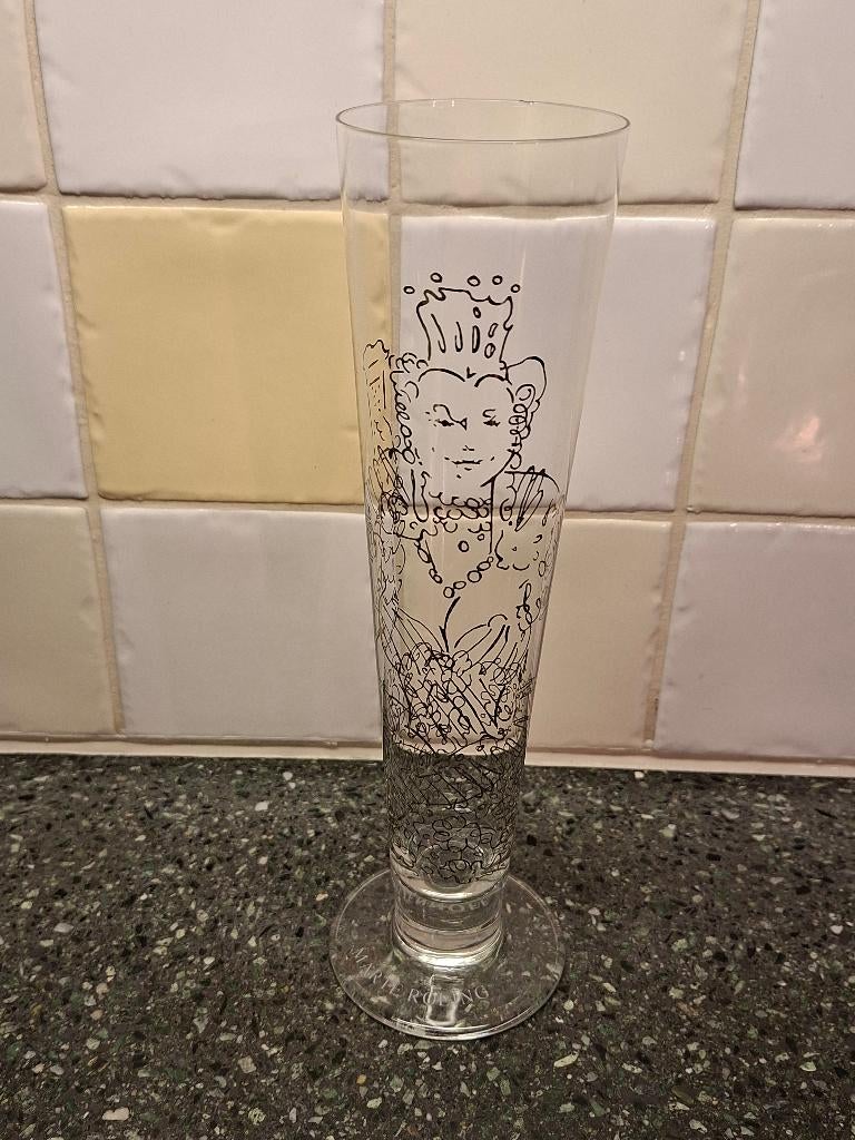 Ritzenhoff bierglas Marte Röling - 1997, Verzamelen, Glas en Borrelglaasjes, Zo goed als nieuw, Bierglas, Ophalen of Verzenden