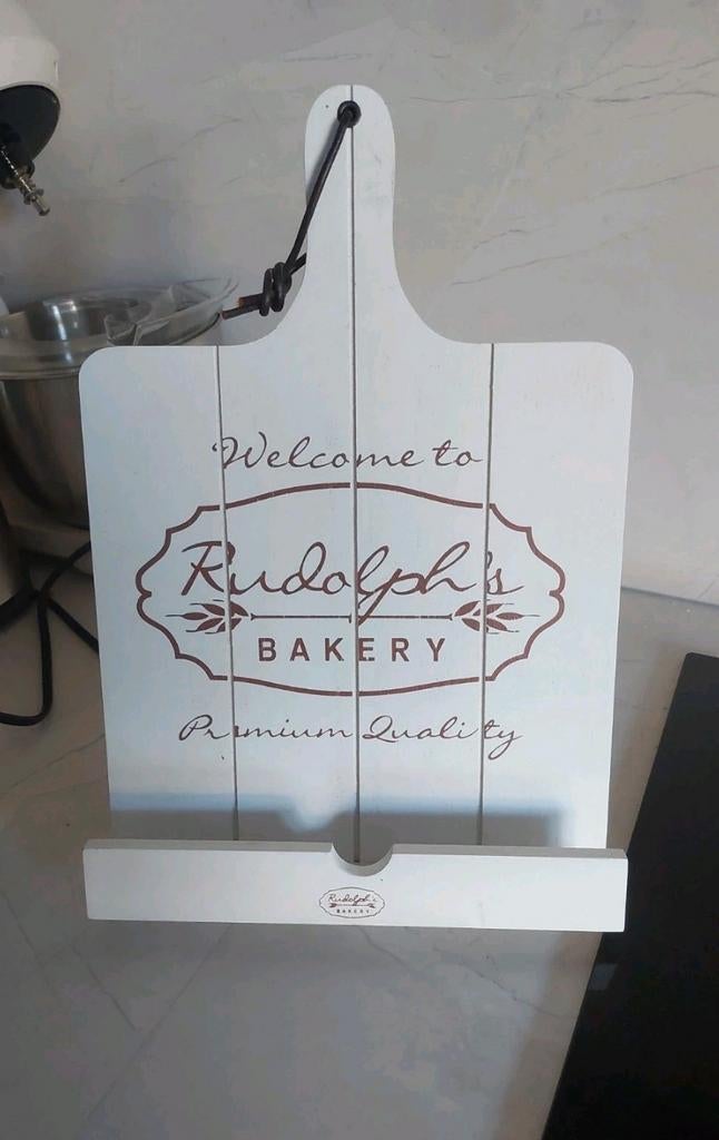 Kookboek houder, Overige typen, Hout, Ophalen of Verzenden, Zo goed als nieuw