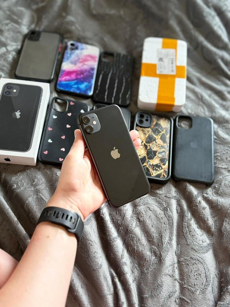 iPhone 11 Zwart 64GB, Zwart, Zo goed als nieuw, 64 GB, IPhone 11