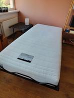 Opklapbed Morpheus, Ophalen, 90 cm, Eenpersoons, Wit