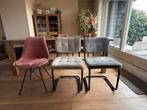 6x velvet Eetkamerstoel Kick - roze / champagne / grijs, Huis en Inrichting, Stoelen, Ophalen, Overige materialen, Overige kleuren