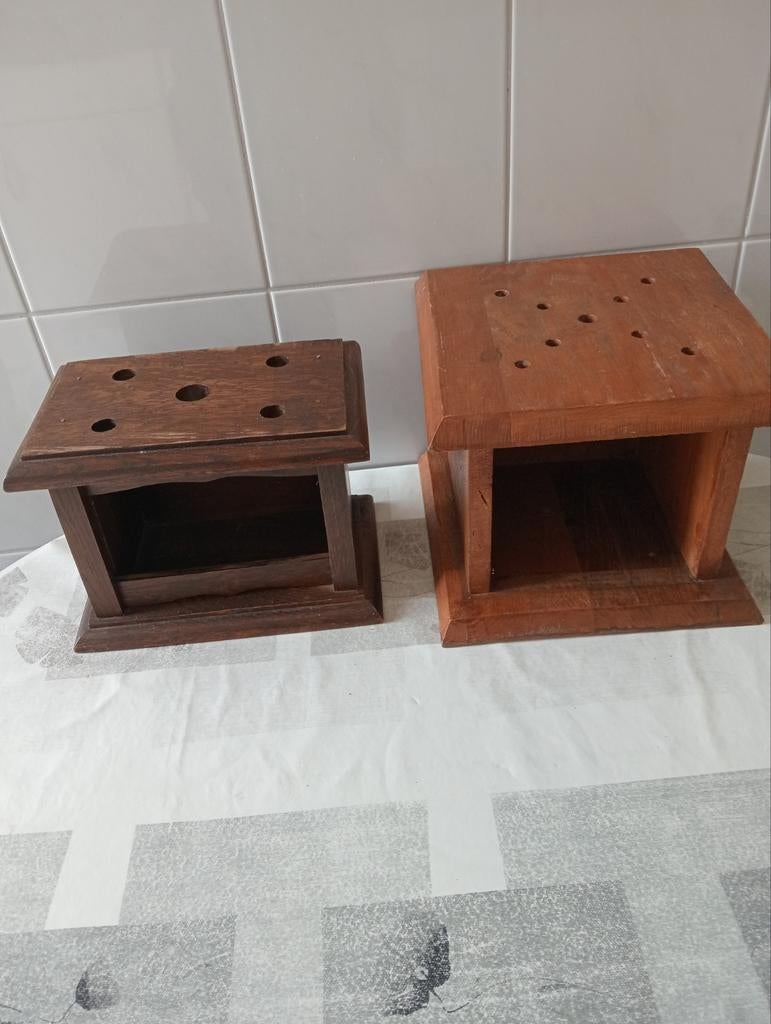 Houten stoof krukje, Ophalen of Verzenden, Minder dan 45 cm