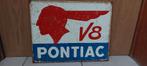 Reclamebord Pontiac V8, Ophalen of Verzenden, Nieuw, Auto's