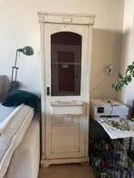 Sfeervolle vintage houten vitrinekast, Ophalen, Gebruikt, 25 tot 50 cm, 50 tot 100 cm