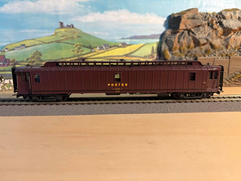 Franse postwagen, Verzenden, Zo goed als nieuw, Gelijkstroom, Jouef