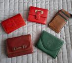 Leren portemonnee's - bankpas / creditcard, Ophalen of Verzenden, Zo goed als nieuw, Rood, Leer