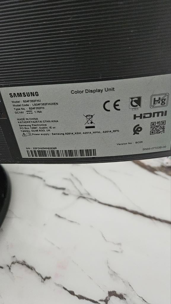 Samsung S24F352FHU Full HD Monitor - Zo goed als nieuw, Ophalen, Full HD, Samsung, 60 Hz of minder