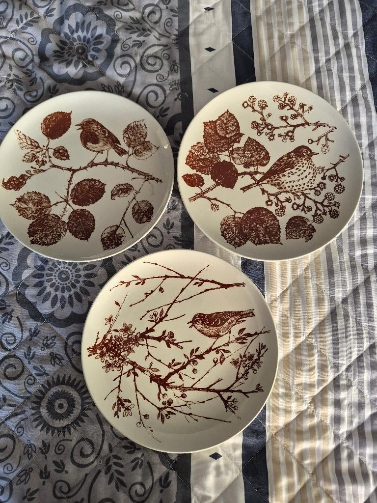 3 Wandborden, Nymolle Denemarken (Vogels)., Antiek en Kunst, Ophalen of Verzenden