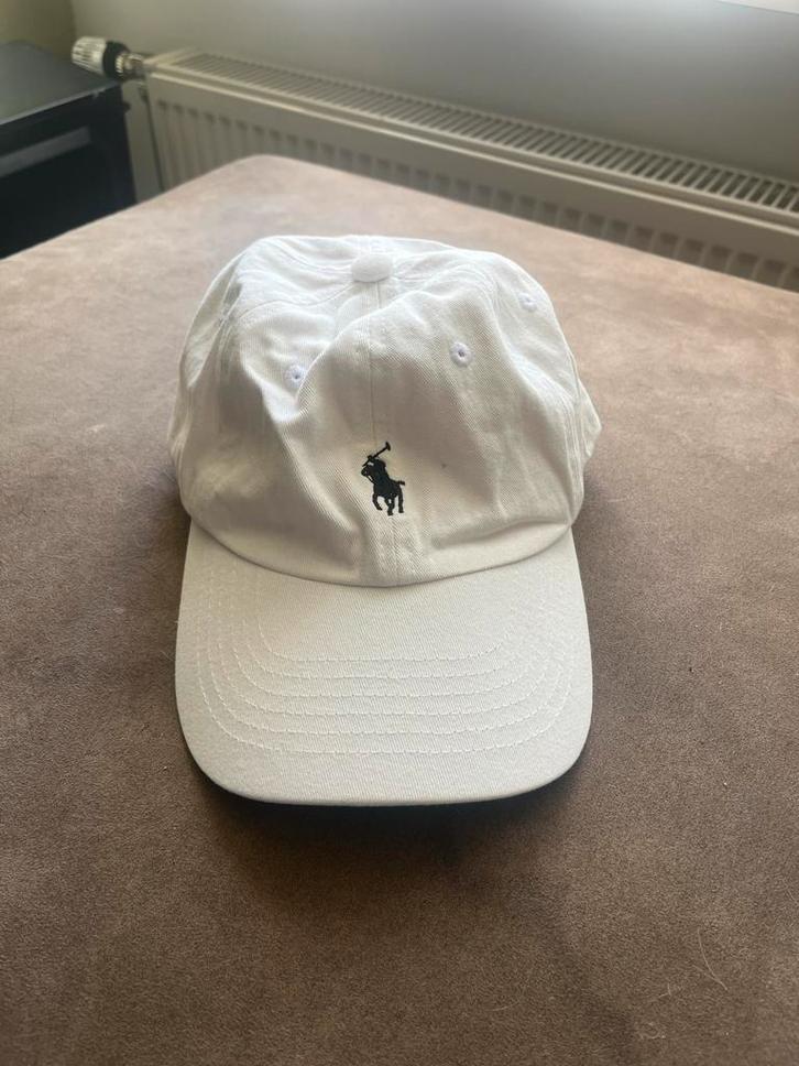 Ralph Lauren Polo Pet Wit - One Size Fits All, Kleding | Dames, Hoeden en Petten, Zo goed als nieuw, Pet, One size fits all, Ophalen of Verzenden