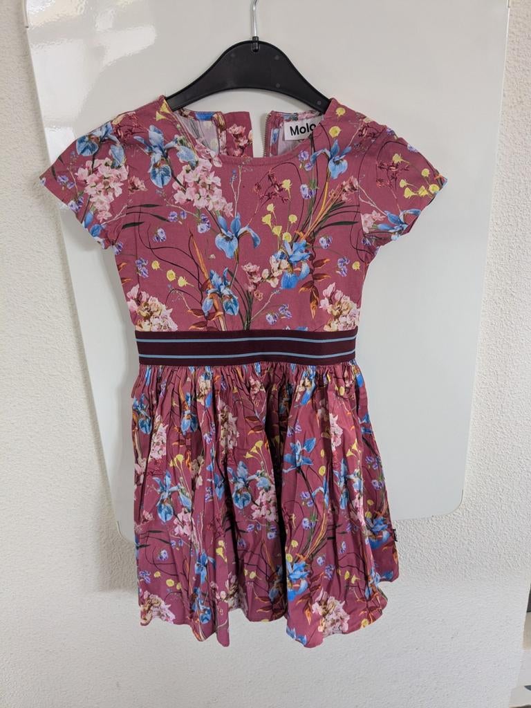 Molo jurk maat 110/116 met bloemenprint, Kinderen en Baby's, Kinderkleding | Maat 110, Gebruikt, Ophalen of Verzenden, Jurk of Rok