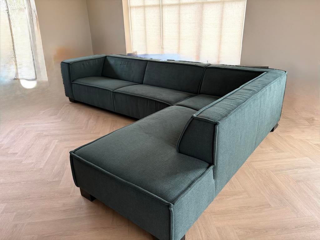 By SIDDE Sommer XL Pure 500 groene hoekbank, Ophalen, 100 tot 125 cm, Hoekbank, 300 cm of meer