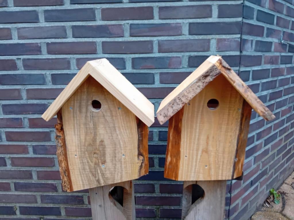 Vogelhuisje nestkastje pimpelmees koolmees roodborstje, Ophalen of Verzenden, Nieuw
