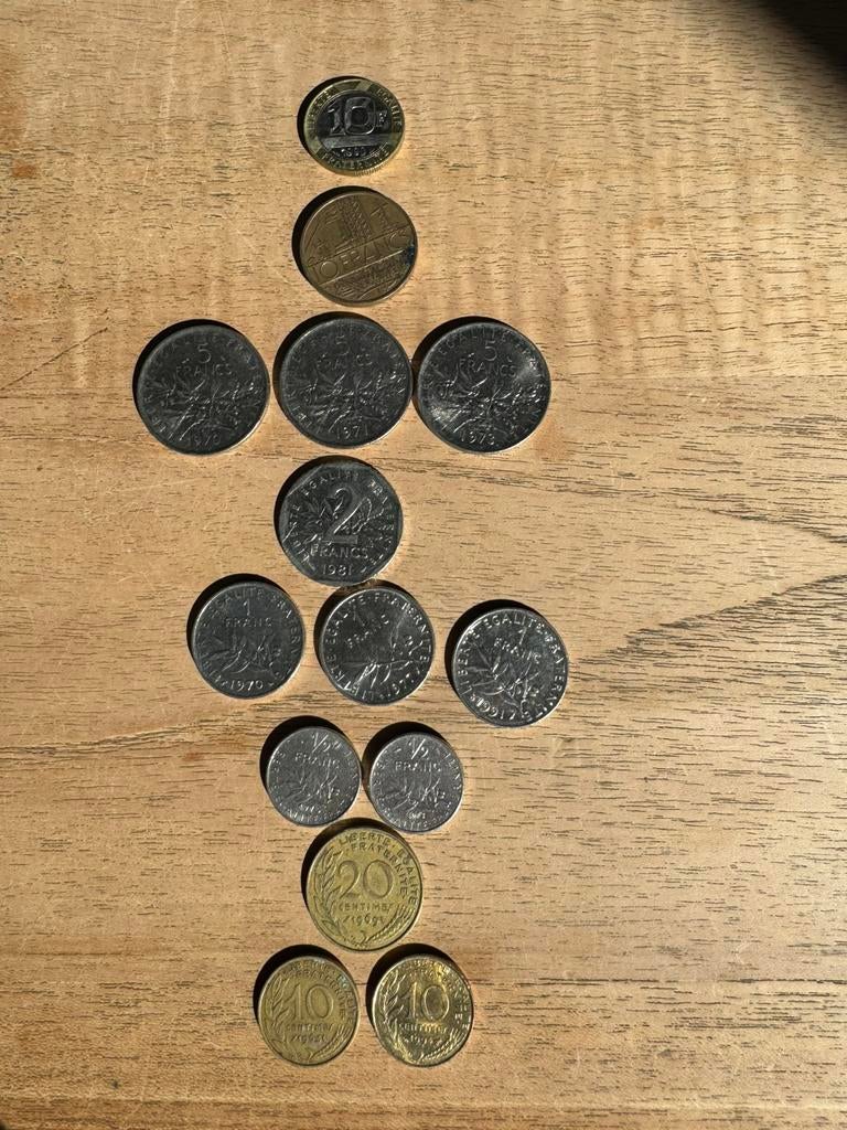 Franse munten, Postzegels en Munten, Munten | Europa | Euromunten, Ophalen of Verzenden, Frankrijk, Overige waardes