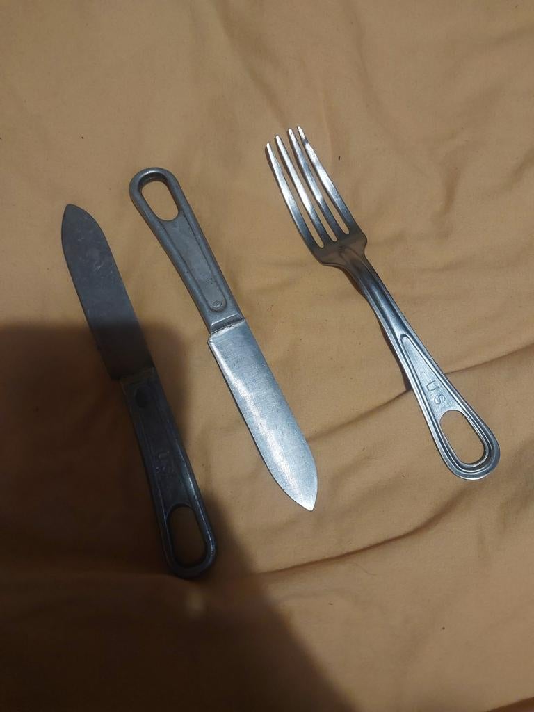 Originele ww2 us bestek, Verzamelen, Militaria | Tweede Wereldoorlog, Ophalen of Verzenden, Amerika, Embleem of Badge