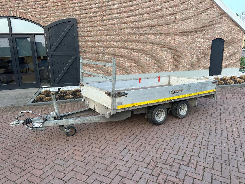 Eduard plateauwagen – 2000 kg – 315 x 160 cm, Ophalen, Gebruikt