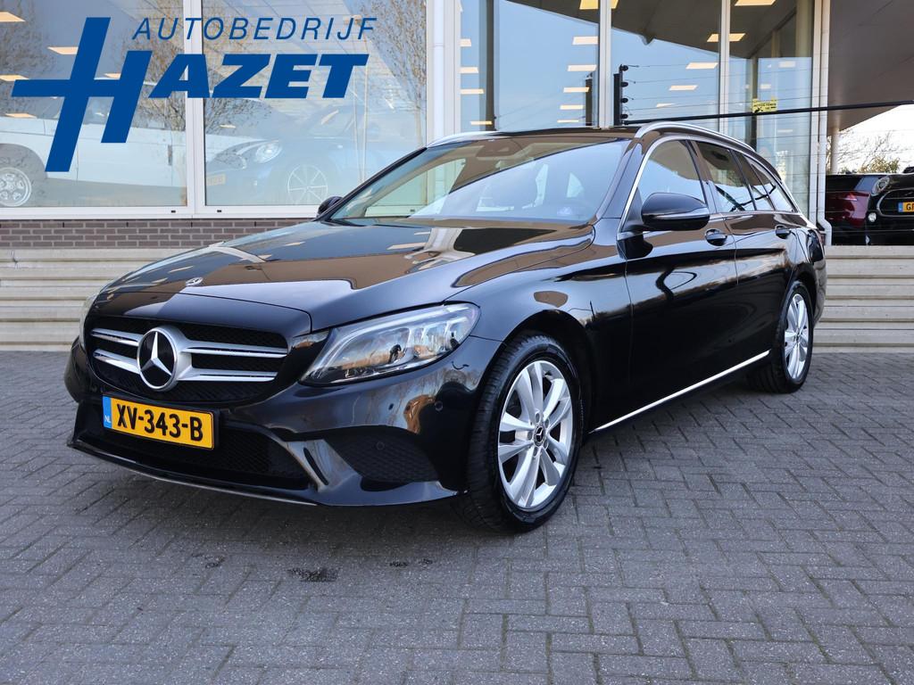 Mercedes-Benz C-klasse Estate 180 AUT. PREMIUM PLUS + BREEDB, Auto's, Automaat, Zwart, 1595 cc, 750 kg