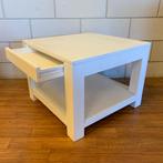 Salontafel - wit - 1 lade - 60 x 60 cm - TTM Wonen, TTM Wonen, Meubels – (Perzische) Tapijten en Woonaccessoires, 50 tot 100 cm