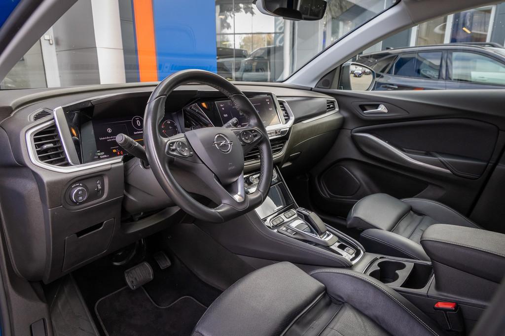 Opel Grandland 1.6 Turbo Plug-In Hybrid Ultimate | Trekhaak, Auto's, Opel, 12 maanden, 4 cilinders, Blauw, Bedrijf