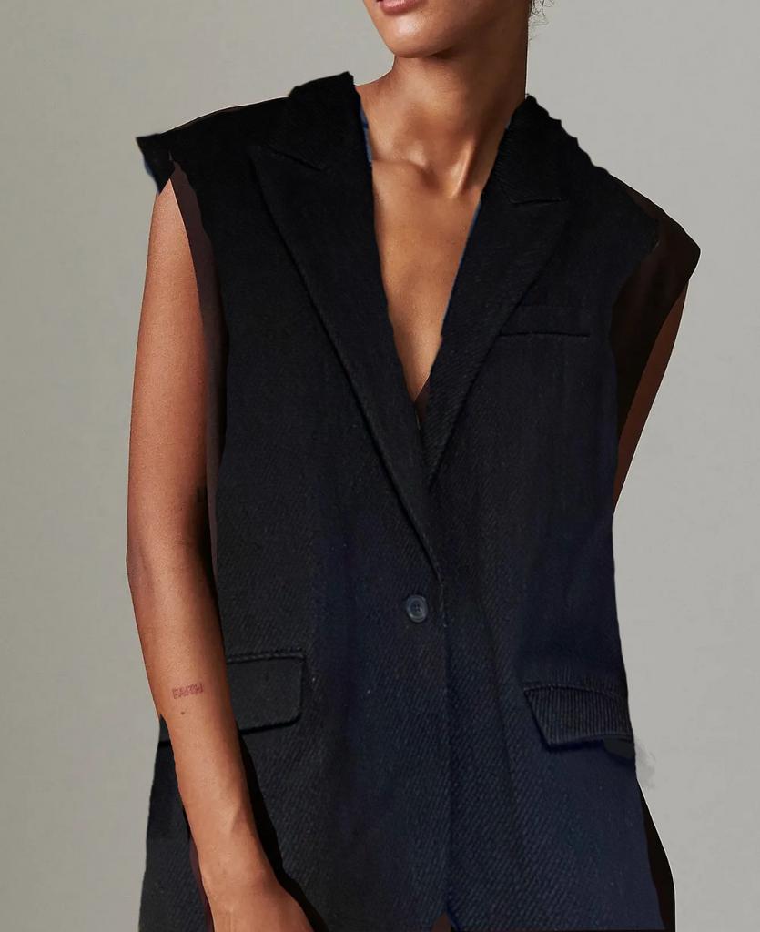Wol blend gilet/bodywarmer van Isabel Marant, Kleding | Dames, Maat 38/40 (M), Zwart, Ophalen of Verzenden, Jasje