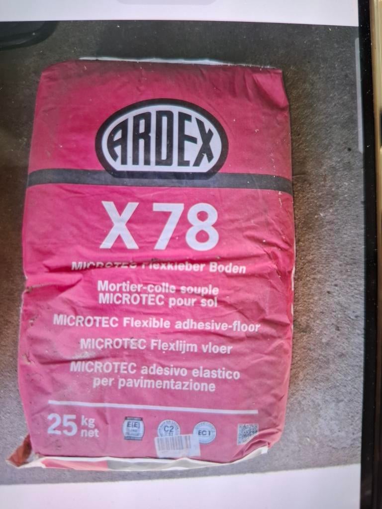 ARDEX X 78 MICROTEC Flexlijm - Hoogwaardige Vloertegellijm, Ophalen, 60 cm of meer, Nieuw, Minder dan 20 cm