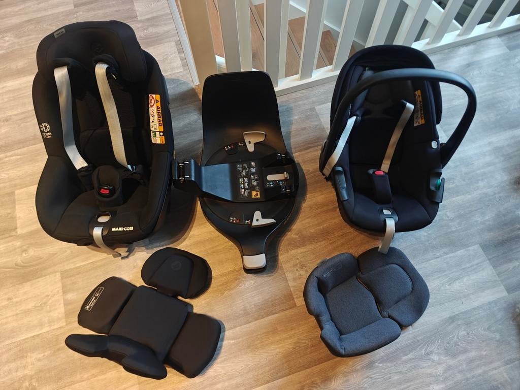 Maxi-Cosi 360 Family: Pearl, Pebble & FamilyFix Base, Kinderen en Baby's, Autostoeltjes, Ophalen, Verstelbare rugleuning, 0 t/m 18 kg