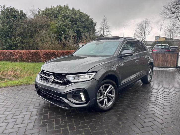 Volkswagen T-roc 1.5 TSI DSG R-Line Panoramadak Camera IQ, Auto diversen, Schadeauto's, Volkswagen, Automaat, Benzine, SUV of Terreinwagen
