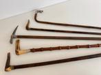 Antieke wandelstokken in verschillende uitvoeringen, Diversen, Wandelstokken, Ophalen of Verzenden, Gebruikt