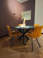 Eetkamerstoelen, Huis en Inrichting, Stoelen, Ophalen, Bruin, Zo goed als nieuw, Industrieel of landelijk