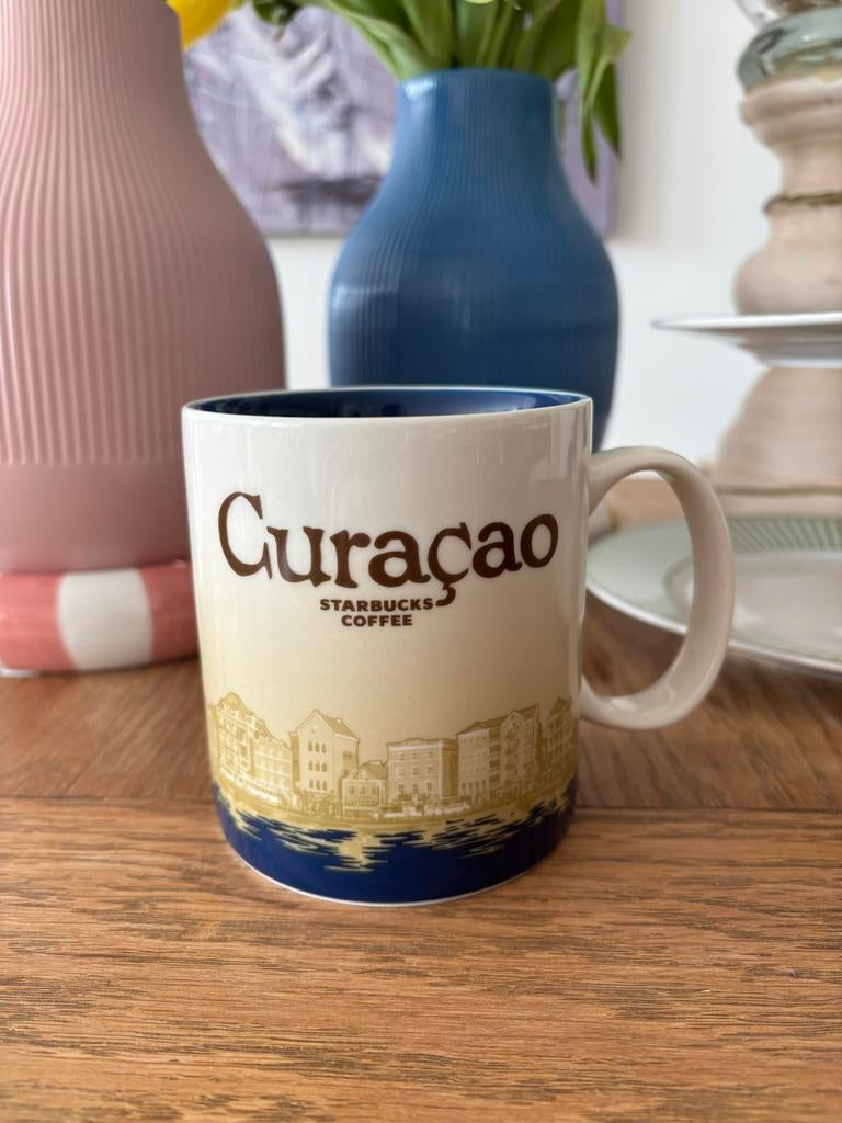 Starbucks mok Curaçao, Verzenden, Steen/keramiek, Meerkleurig, Overige merken