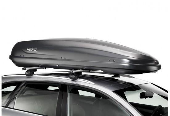 Te huur: Zeer ruime dakkoffer Hapro Traxer 8.5 - 550 liter, Ophalen, Gebruikt