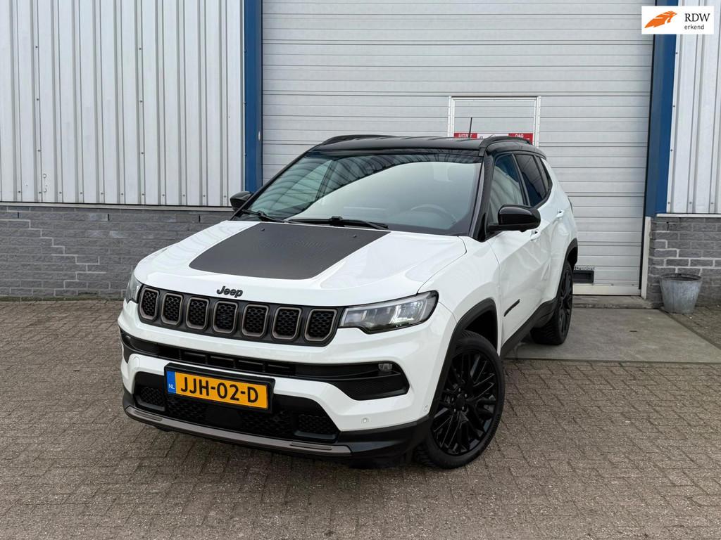 Jeep COMPASS 1.5T e-Hybrid S /ALPINE/360 CAMERA/STOEL+STUURV, Auto's, Jeep, Euro 6, 4 cilinders, Wit, Bedrijf